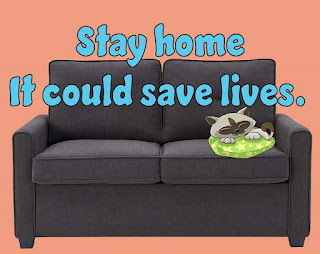 Stay home it could save lives card