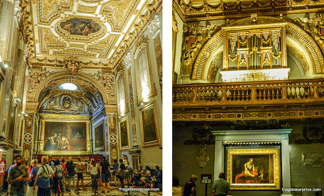 Pinturas de Caravaggio na Co-Catedral de São Joçao, Valeta, Malta