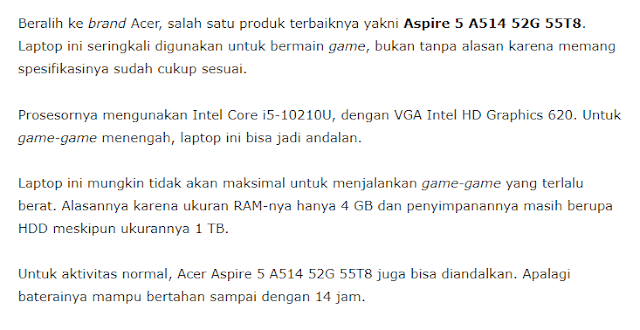 Laptop Gaming 8 Jutaan Terbaik