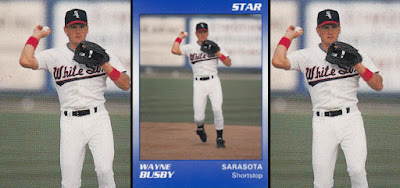 Wayne Busby 1990 Sarasota White Sox card