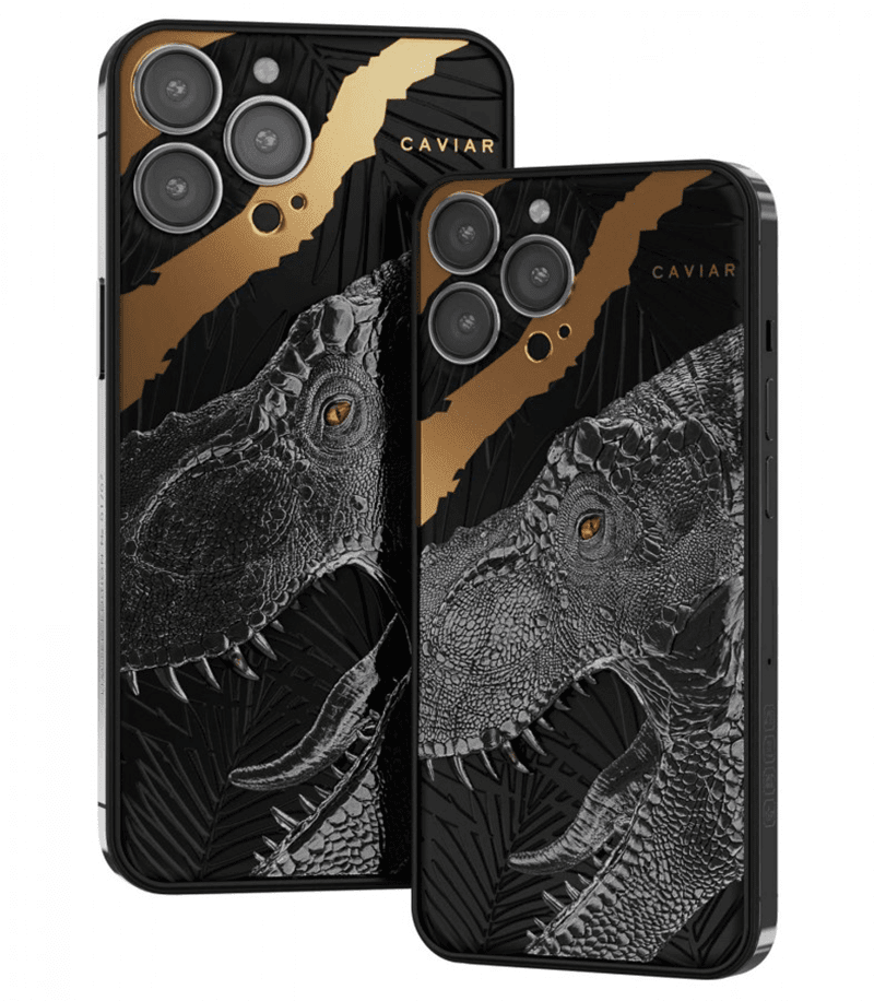 Caviar released an iPhone 13 Pro and Pro Max that sport a T-Rex tooth fragment on the rear!