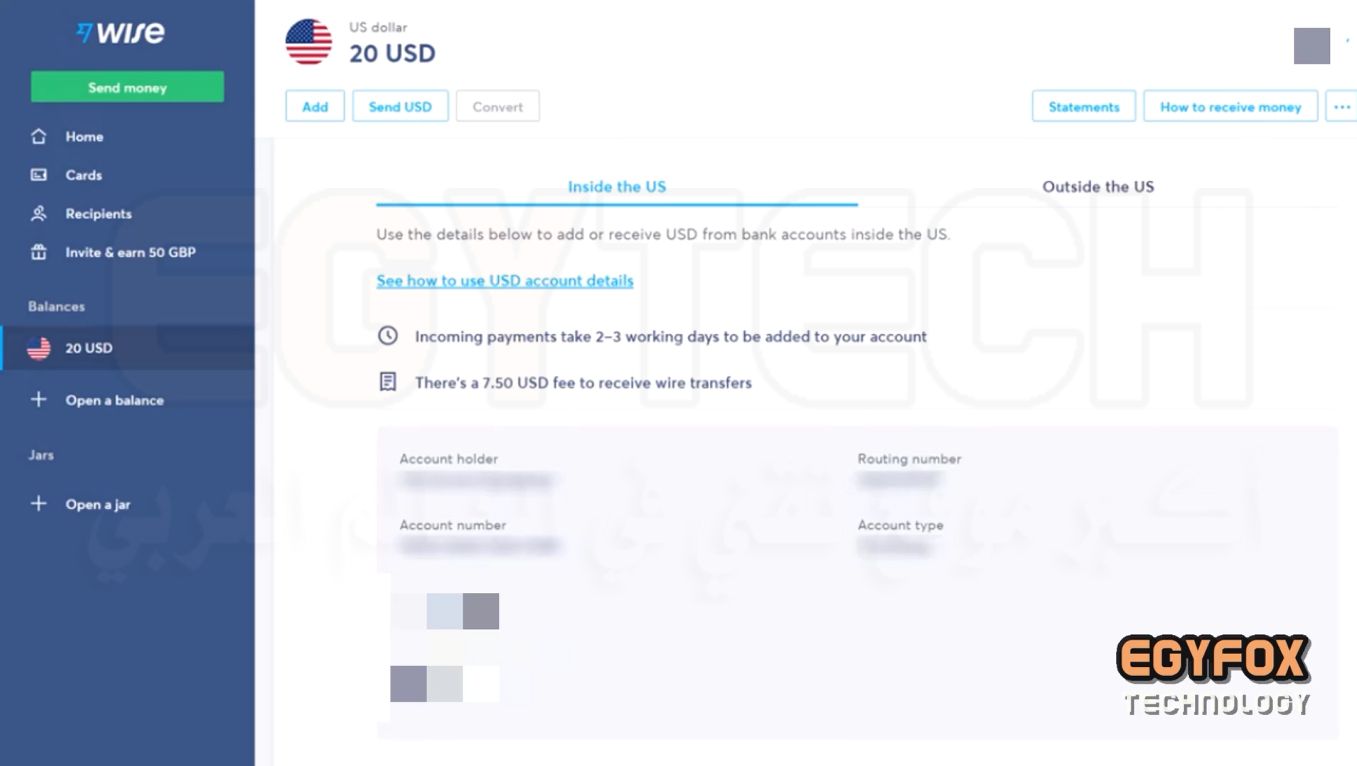 شرح التسجيل في بنك وايز TransferWise و الحصول علي حساب بنكي امريكي