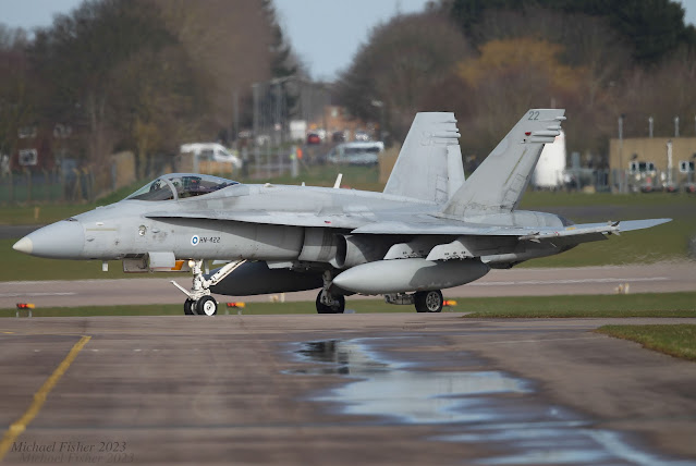 HN-422/22 F/A-18C Finnish Air Force From HävLLv at Kuopio-Rissala Airbase