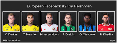 PES 2021 European Facepack #21 by Fleishman