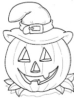 Spooky Jack-o'-lantern coloring page