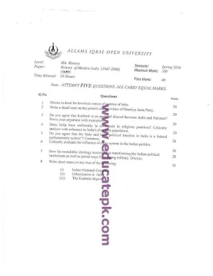 aiou-old-papers-ma-history-code-5689