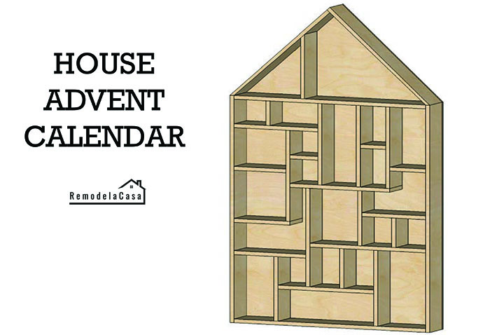 how to build a wooden house advent calendar