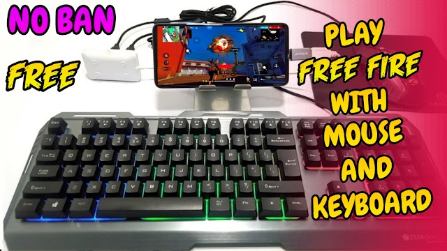 How to play free fire with keyboard and mouse in mobile | Mobile me keyboard and mouse se free fire kaise khele