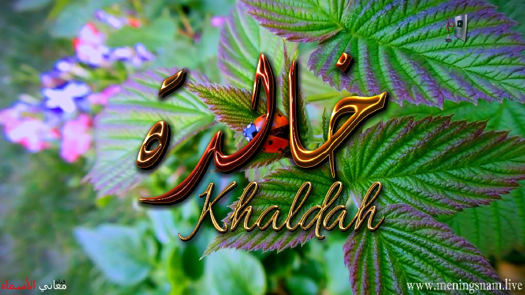 معنى اسم, خالدة, وصفات, حاملة, هذا الاسم, Khaldah,