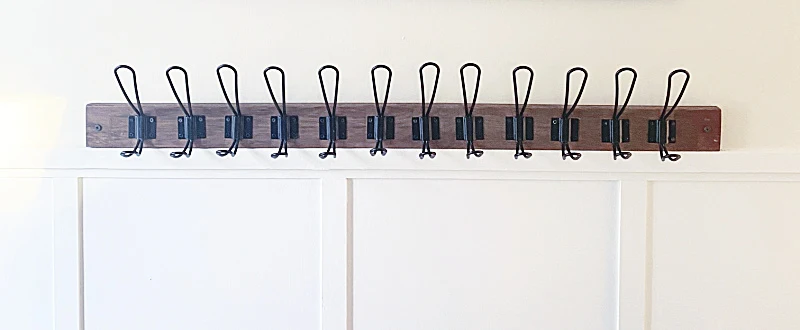 hook rack on wall