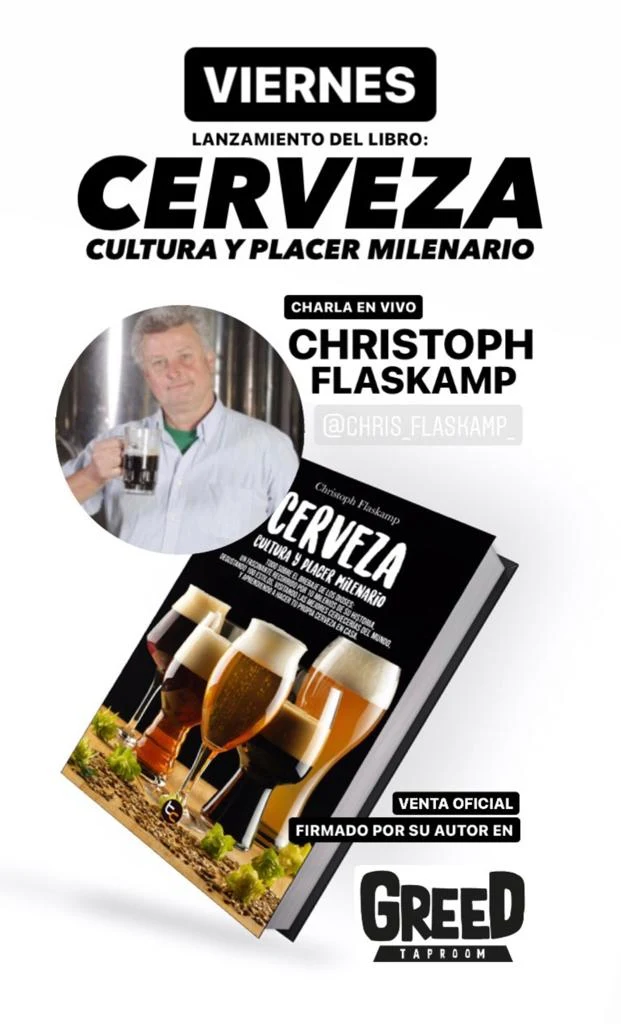 🍺Flaskamp presenta su libro en Osorno: Charla, tour, maridaje y cata de cervezas