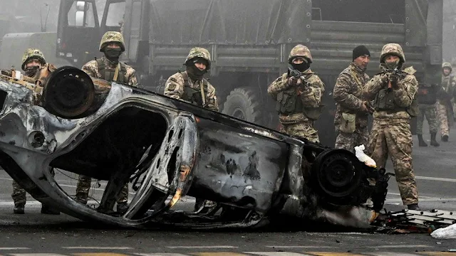 Cover Image Attribute: Kazakhstan troops in Almaty on Thursday morning, January 5, 2022. / Source: Reuters