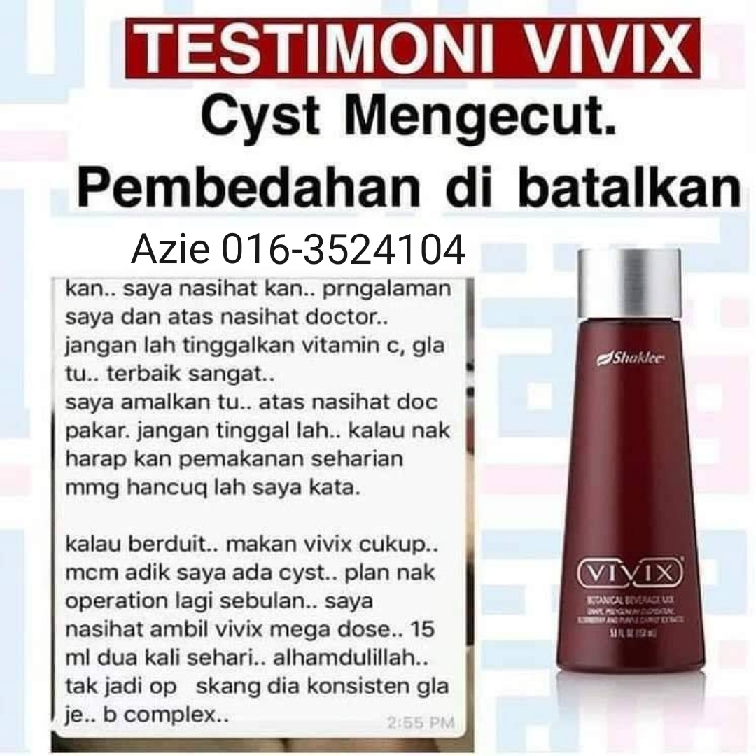 testimoni cyst dan vivix