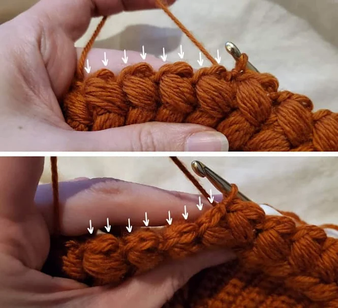 Braid Puff Stitch Beanie Free Crochet Pattern
