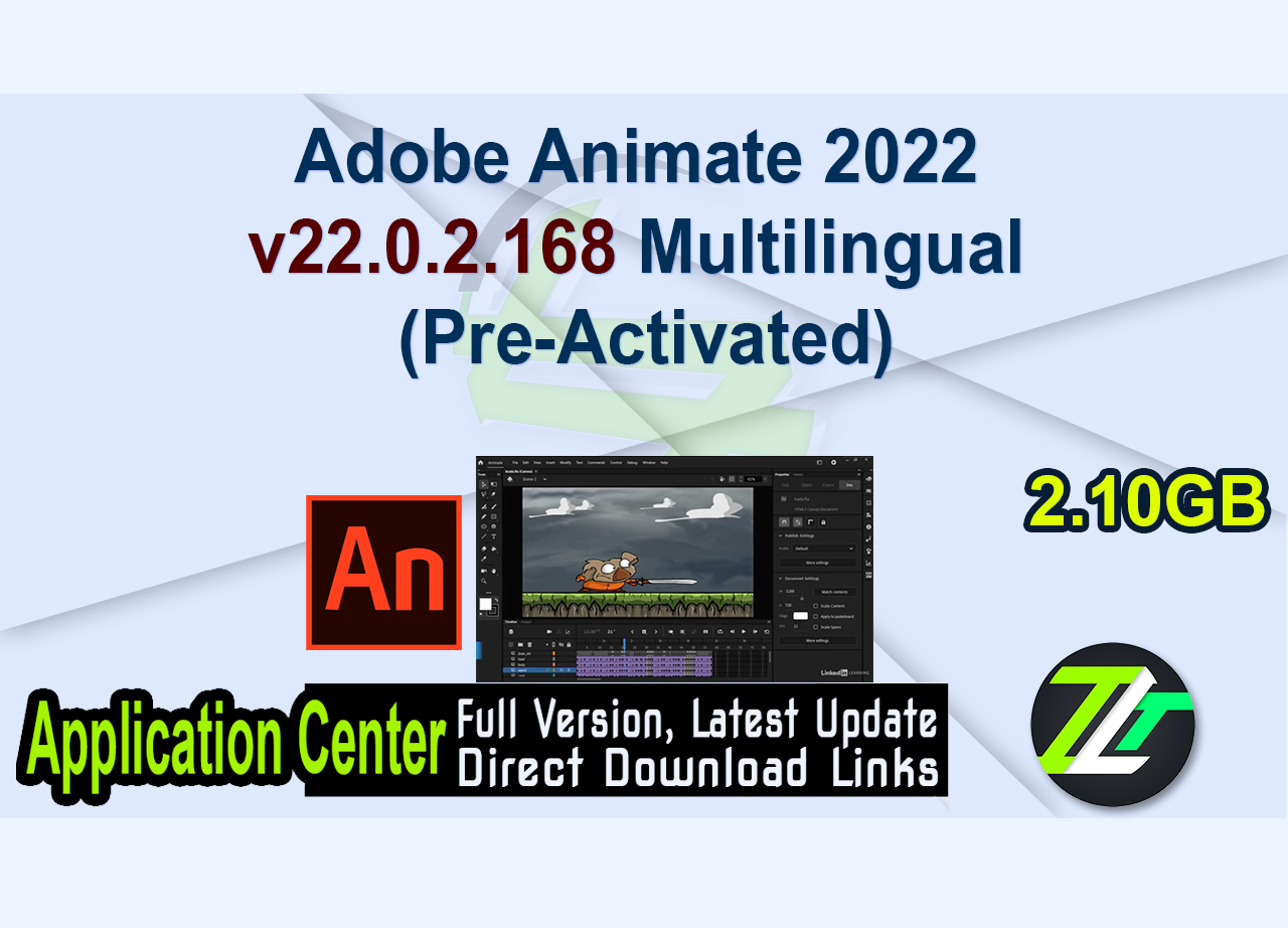Adobe Animate 2022 v22.0.2.168 Multilingual (Pre-Activated)