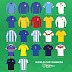 Todas as camisas das seleções campeãs da Copa do Mundo