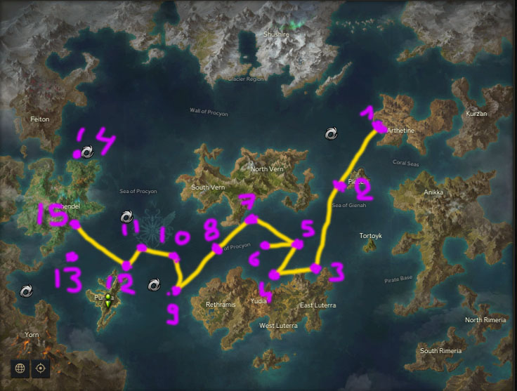 Location of T2 Islands in Lost Ark