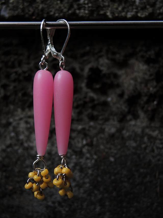 DIY oorbellen/earrings 'Neon Spots'