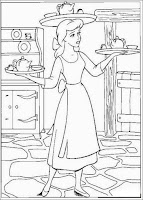 sinderella coloring page