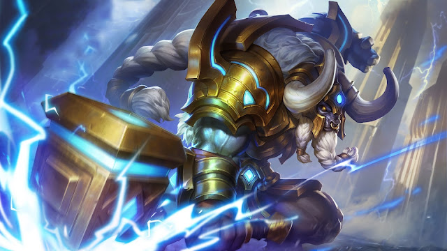 minotaur orbiter season 4 skin mobile legends wallpaper hd