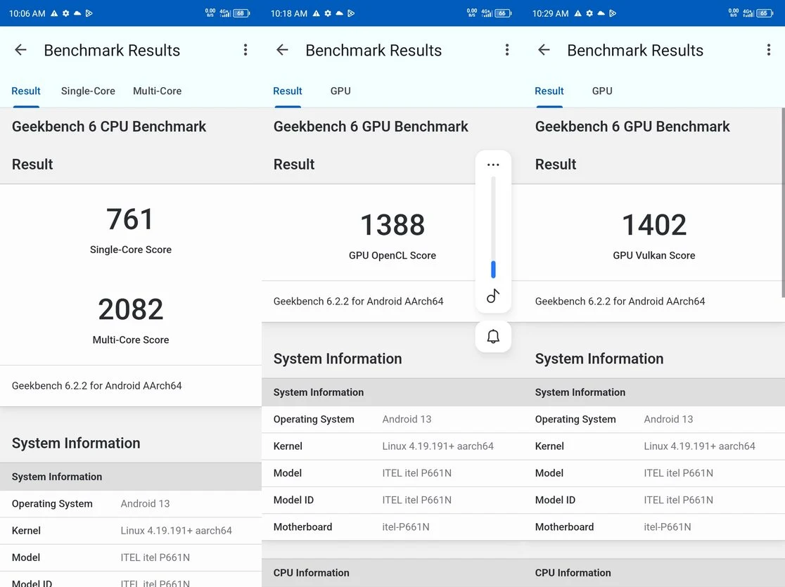 Benchmark Itel P55 5G