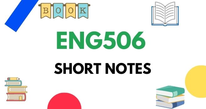 ENG506 Midterm Short Notes PDF
