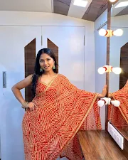 Vijaya Babar in saree