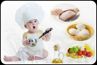 استخدم الخضار في طعام مناسب لنمو طفل يبلغ من العمر سنة واحدة