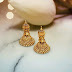 Gold jhumka earrings