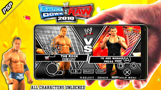 WWE SmackDown Vs Raw 2010 PSP Save Data Unlock All SuperStars On Android