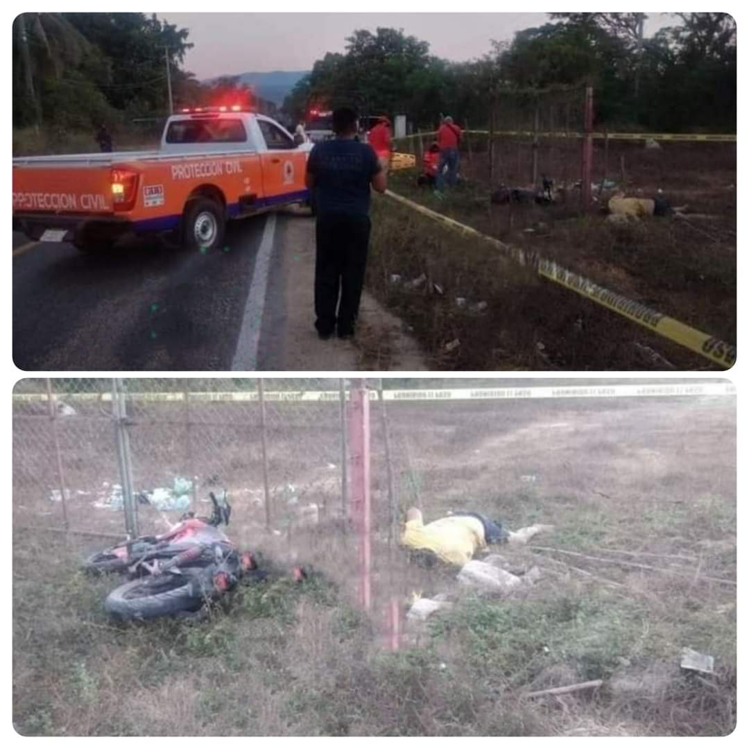 Un muerto y un lesionado, deja accidente de moto en el municipio de Coyuca de Benítez