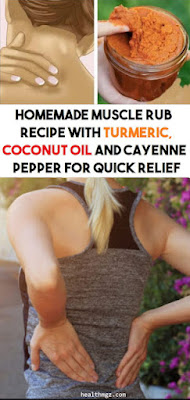 Homemade Muscle Rub Recipe With Turmeric, Coconut Oil And Cayenne Pepper For Quick Relief