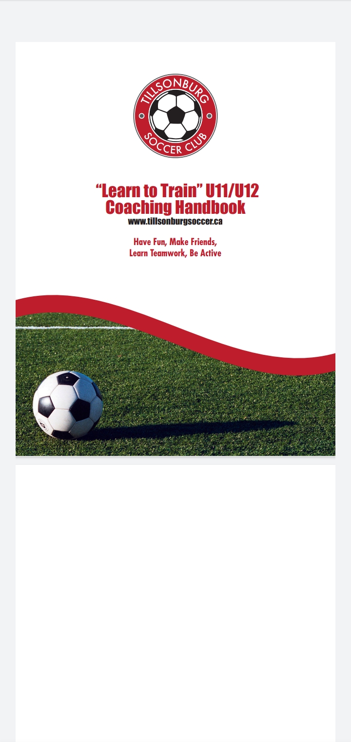 Learn to Train U11/U12 Coaching Handbook PDF