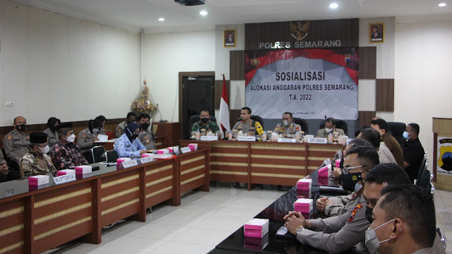 Polres Semarang Gelar Sosialisasi Alokasi Anggaran Tahun 2022