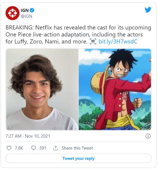 One Piece がnetflixで実写ドラマ化へ メインキャストも発表 海外の反応 かいこれ 海外の反応 コレクション