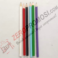 Souvenir pensil Bulat warna