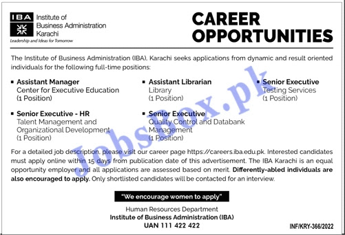 Government jobs in Institute of Business Administration 2022