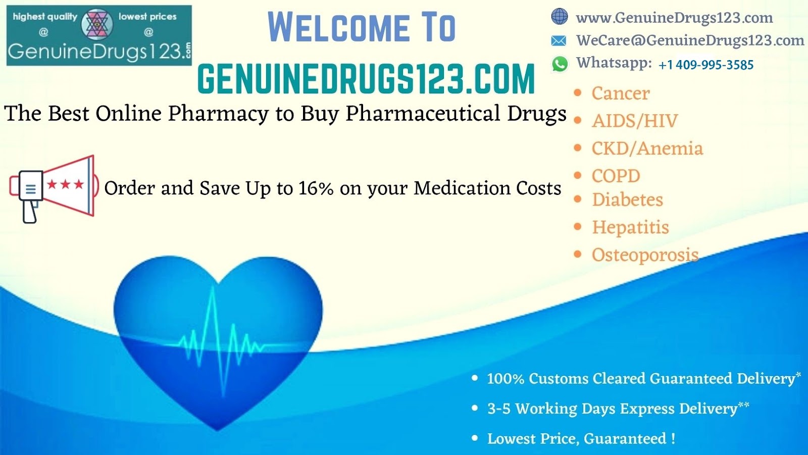 International online Pharmacy - GenuineDrugs123
