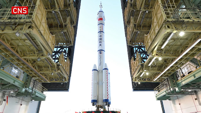 China's Long March-2F carrier rocket carrying the Shenzhou-13 manned spaceship has been transferred to the launching area of the Jiuquan Satellite Launch Center, according to the China Manned Space Agency (CMSA). The facilities and equipment at the launch site are in good condition, and the subsequent pre-launch function inspections and joint tests will be carried out as planned.