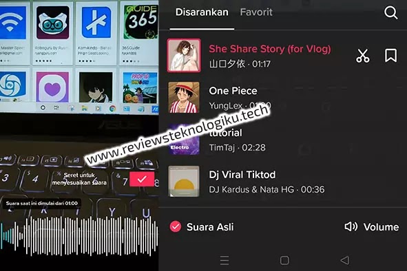 cara memotong lagu di tiktok