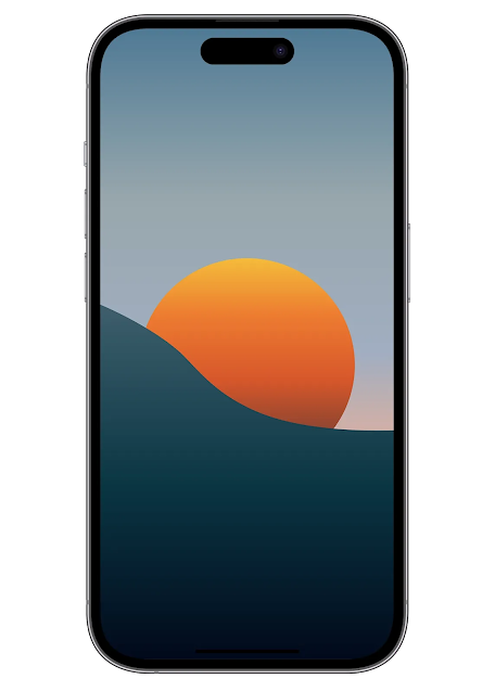 With its clean lines and simple shapes, this wallpaper captures the beauty and serenity of a sunset.