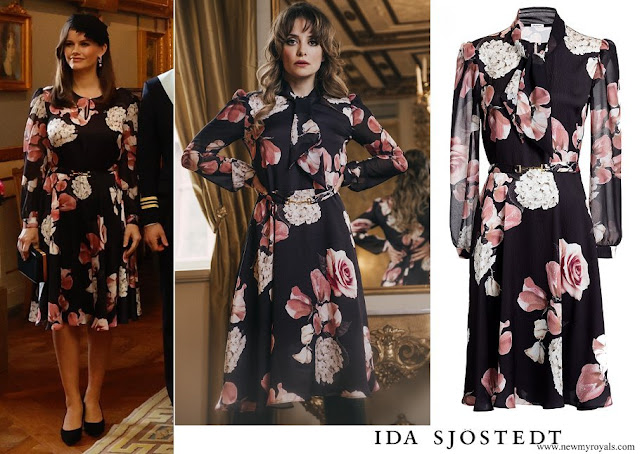Princess Sofia wore IDA SJÖSTEDT Aline Floral Print Dress