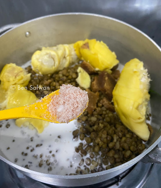 Resepi Bubur Kacang Hijau Durian Mat Gebu