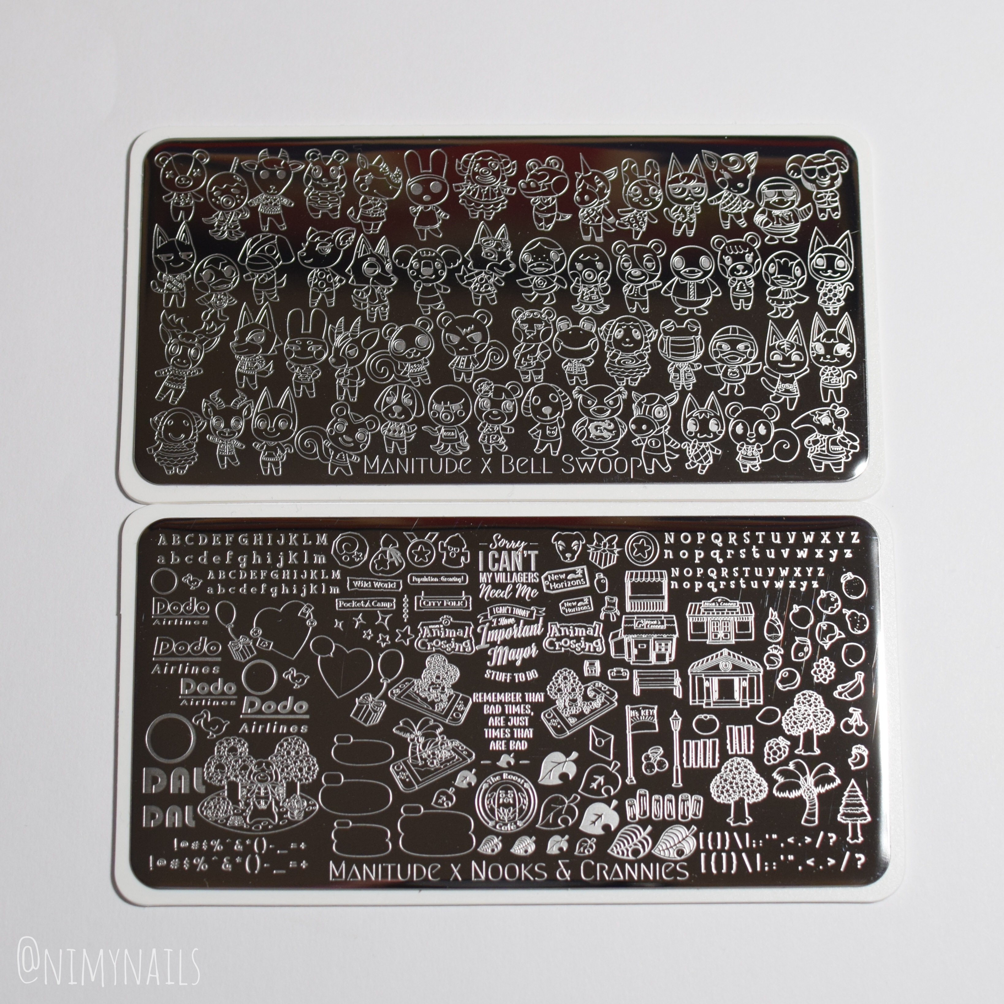 Manitude Animal Crossing Stamping Plates