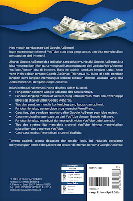 Back cover dan Review buku 10 juta pertama dari google adsense