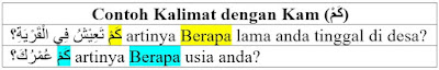 (كَمْ) Kam Artinya dan Contoh Kalimatnya