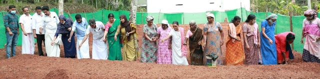 നഴ്സറി നിർമ്മാണ പ്രവൃത്തിയുടെ വിത്ത് ഇടൽ