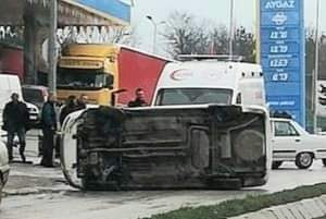 Edirne kıyıkta Trafik kazası 