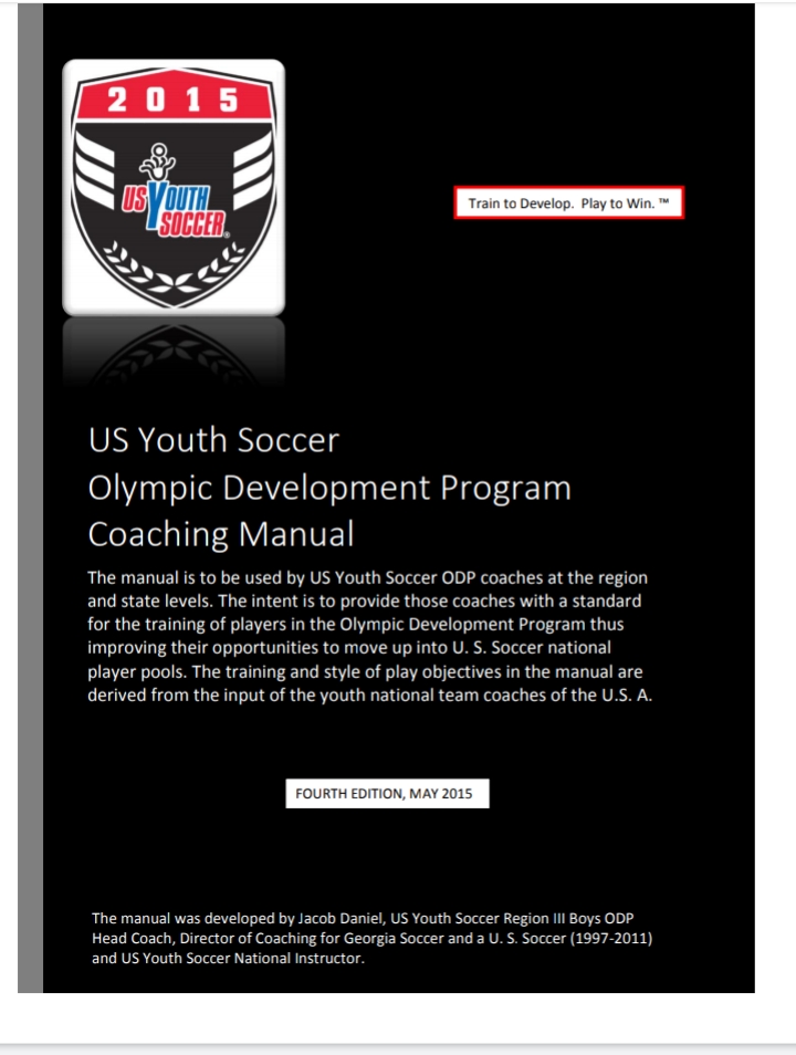 US Youth Soccer ODP Coaching Manual
