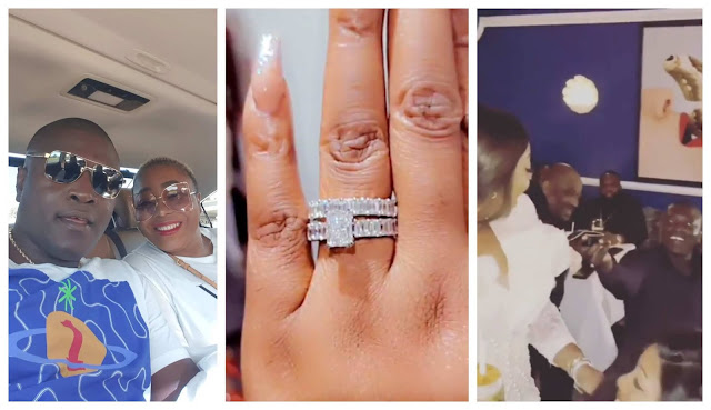 Lovely moment Obi Cubana friend, Ned Okonwo proposed to his wife as they mark their 12th wedding anniversary (Video)